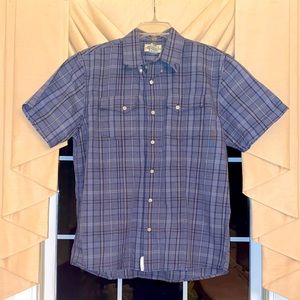 American Rag Guy's Vintage Short
Sleeve Button Up Shirt Size Large